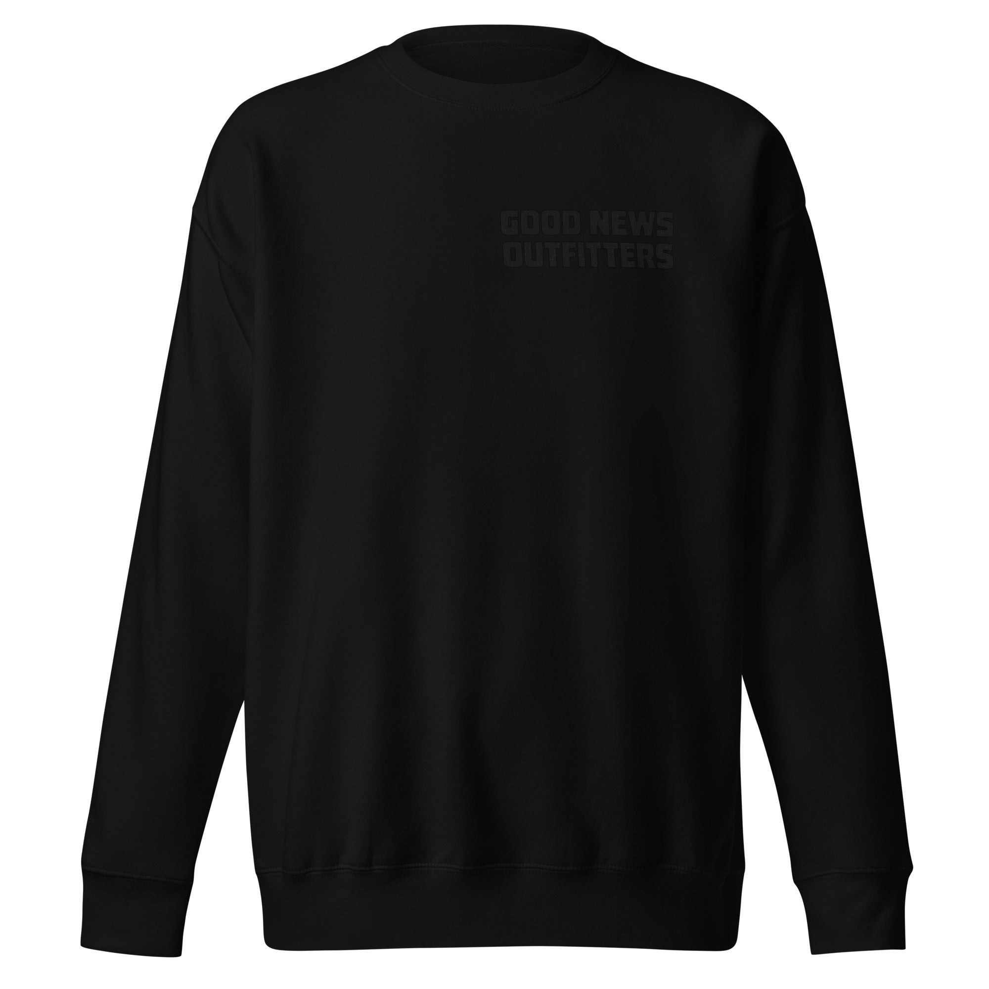 Ask Me About Jesus Crewneck Black – Good News Outfitters